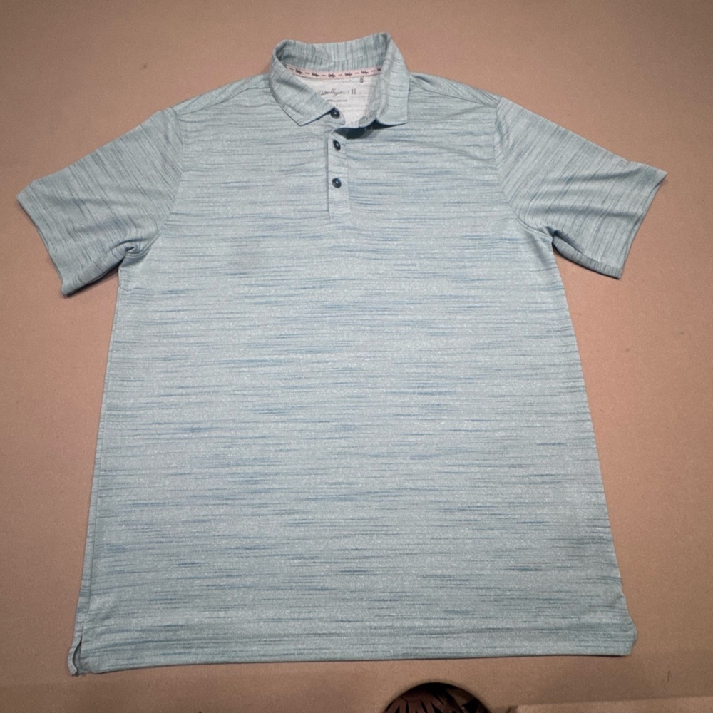 Walter Hagen Heathered Teal Golf Polo Shirt
